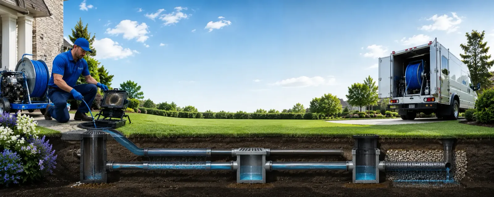 Outdoor drain cleaning information for Glenmont, NY